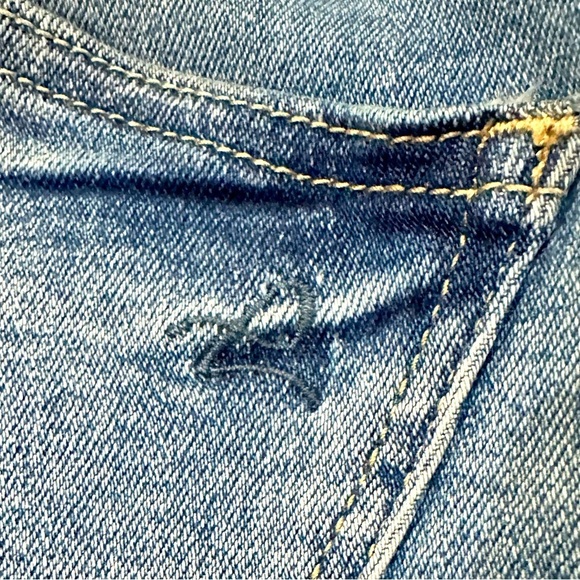 👖DL1961 Florence Instasculpt Crop‎ Skinny Jeans | Sz 27 | White Stripe Raw Hem - Picture 5 of 5